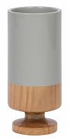 ваза настольная rustic chic tube grey wood в Екатеринбурге