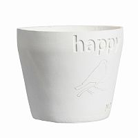 цветочный горшок happy белый в Екатеринбурге