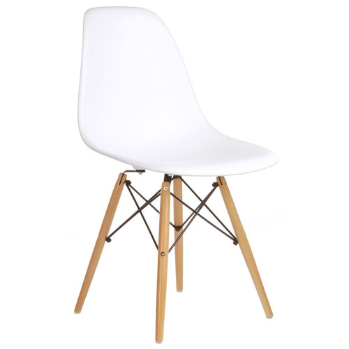 стул деревянный pc-015 белый (eames style) в Екатеринбурге