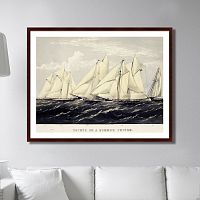 картина: yachts on a summer cruise, 1871г. в Екатеринбурге
