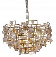 подвесная люстра crystal lux diego sp9 d600 gold в Екатеринбурге