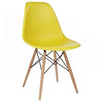 стул деревянный eames pc-015 yellow в Екатеринбурге