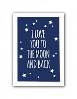постер to the blue moon and back а3 в Екатеринбурге