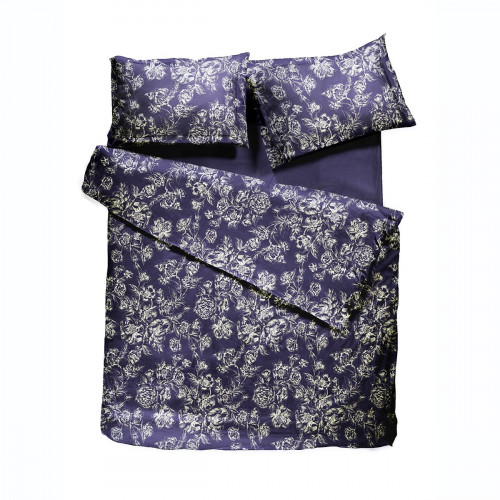 комплект постельного белья decoflux сатин евро peony indigo в Екатеринбурге