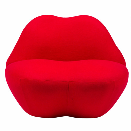 кресло губы heller kiss красный кашемир в Екатеринбурге