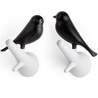 вешалки настенные sparrow 2 шт. белые-черные в Екатеринбурге