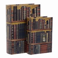 шкатулки-книги, набор из 2 шт. мультиколор в Екатеринбурге
