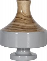 ваза настольная rustic chic vase wood grey в Екатеринбурге