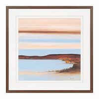 постер sunrise on the shore разноцветный в Екатеринбурге