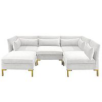 диван zara sectional угловой белый в Екатеринбурге