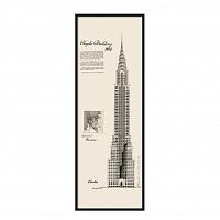 постер chrysler building черный в Екатеринбурге