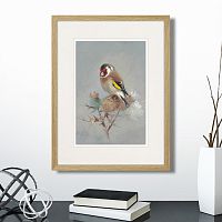 картина: goldfinch on a thistle, 1886г. в Екатеринбурге