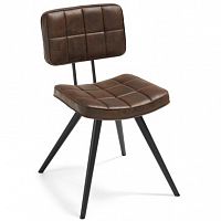 стул lola seat pu brown ноги эпоксидный черный c592u09 от la forma (ex julia grup) в Екатеринбурге