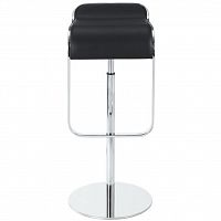 барный стул lem style piston stool черная кожа в Екатеринбурге