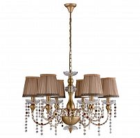 подвесная люстра crystal lux alegria sp6 gold-brown в Екатеринбурге