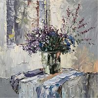 картина маслом сине-фиолетовый в Екатеринбурге