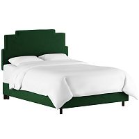 кровать двуспальная 180х200 зеленая paxton emerald velvet в Екатеринбурге