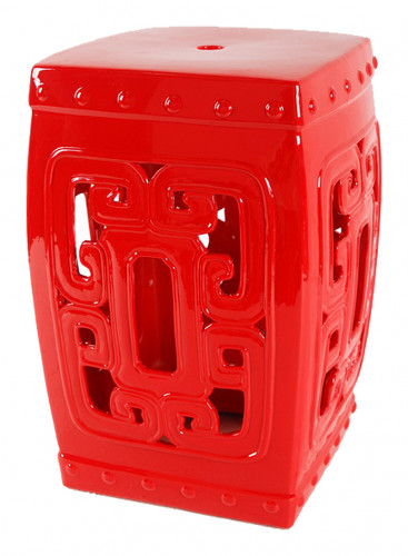 керамический столик-табурет oriental stool red в Екатеринбурге