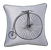 подушка с ретро-велосипедом retro bicycle grey в Екатеринбурге