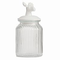 декоративная банка с крышкой deer средняя в Екатеринбурге