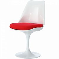 стул eero saarinen style tulip chair красная подушка в Екатеринбурге