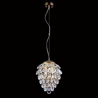 подвесной светильник crystal lux charme sp3+3 led gold/transparent в Екатеринбурге