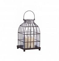 подсвечник-фонарь металлический клетка bird in cage ii, 22 см в Екатеринбурге