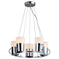 подвесная люстра arte lamp brooklyn a9484sp-5cc хром в Екатеринбурге