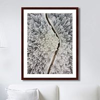 картина: winter road view в Екатеринбурге