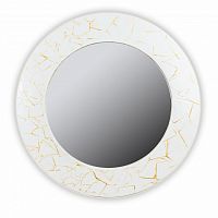 зеркало белое круглое диаметр 90 см с золотым декором fashion white gold в Екатеринбурге