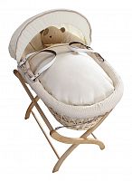 колыбель-переноска premium moses basket натуральная, кремовое белье в Екатеринбурге