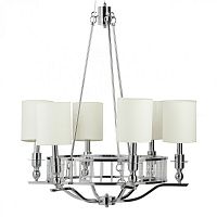 люстра easton light chandelier хром, бежевая в Екатеринбурге