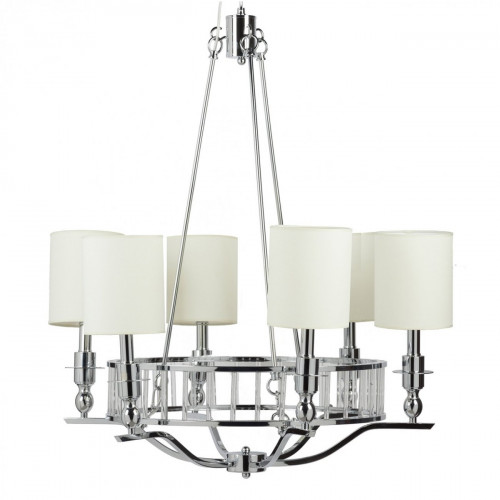 люстра easton light chandelier хром, бежевая в Екатеринбурге