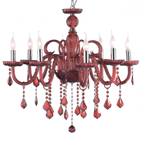 подвесная люстра ideal lux giudecca sp8 rosso в Екатеринбурге
