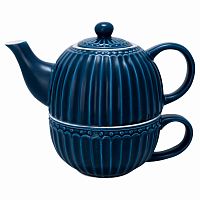 чайник с чашкой alice dark blue в Екатеринбурге
