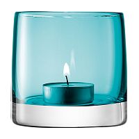 подсвечник стеклянный бирюзовый для чайной свечи light colour, 8,5 см в Екатеринбурге