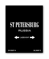постер st.petersburg а3 (черный) в Екатеринбурге