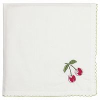салфетка cherry red w/embroidery в Екатеринбурге