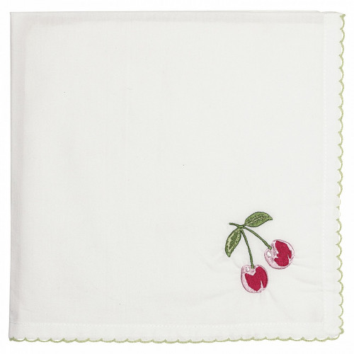 салфетка cherry red w/embroidery в Екатеринбурге