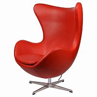 кресло arne jacobsen style egg chair красное в Екатеринбурге