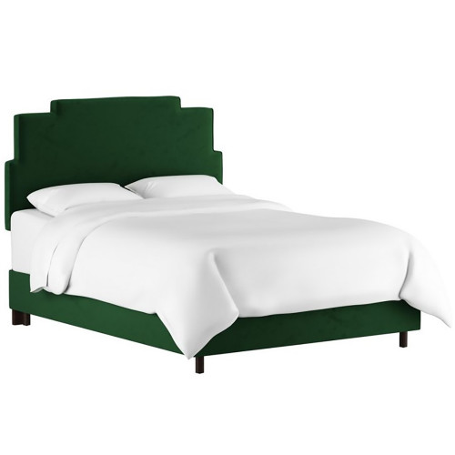 кровать двуспальная 160х200 зеленая paxton emerald velvet в Екатеринбурге