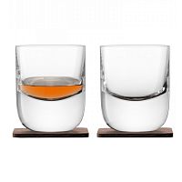 набор из 2 стаканов renfrew whisky с деревянными подставками 270 мл в Екатеринбурге