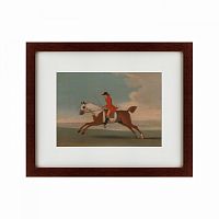 картина: chestnut racehorse exercised by a trainer, 1730 в Екатеринбурге