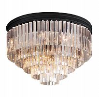 люстра odeon ceiling 80 черное основание, прозрачное стекло в Екатеринбурге