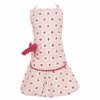 детский фартук w/bow strawberry pale pink в Екатеринбурге
