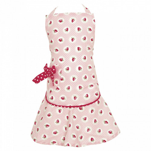 детский фартук w/bow strawberry pale pink в Екатеринбурге