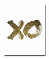 постер xo золотой a4 в Екатеринбурге