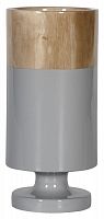 ваза настольная rustic chic tube wood grey в Екатеринбурге