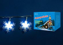 светодиодная гирлянда «снежинки-2» 700см (07935) uniel uld-s0700-050/dta white ip20 snowflakes-2 в Екатеринбурге
