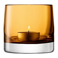 подсвечник стеклянный охра для чайной свечи light colour, 8,5 см в Екатеринбурге